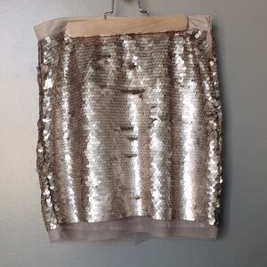SABINE GOLD Sequin Embellished Skirt